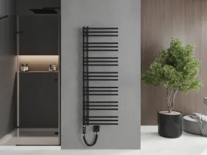 MEXEN/S - Neptún radiátor + vykurovacia tyč 1400 x 500 mm, 600 W, čierna W101-1400-500-2600-70