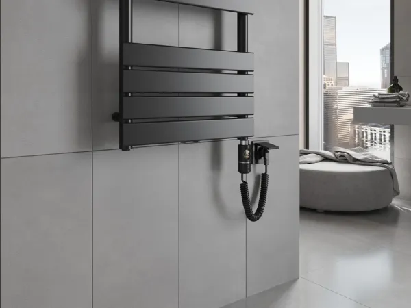 MEXEN/S - Ceres radiátor + vykurovacia tyč 1200 x 500 mm, 600 W, čierna W111-1200-500-2600-70
