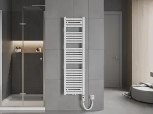 MEXEN/S - Hades radiátor + vykurovacia tyč 1500 x 400 mm, 600 W, biela W104-1500-400-2600-20