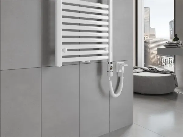 MEXEN/S - Hades radiátor + vykurovacia tyč 1500 x 400 mm, 600 W, biela W104-1500-400-2600-20