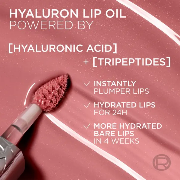 L’Oréal Paris Plump Ambition lesk na pery pre väčší objem s kyselinou hyalurónovou odtieň 641 Latte Glace 5 ml