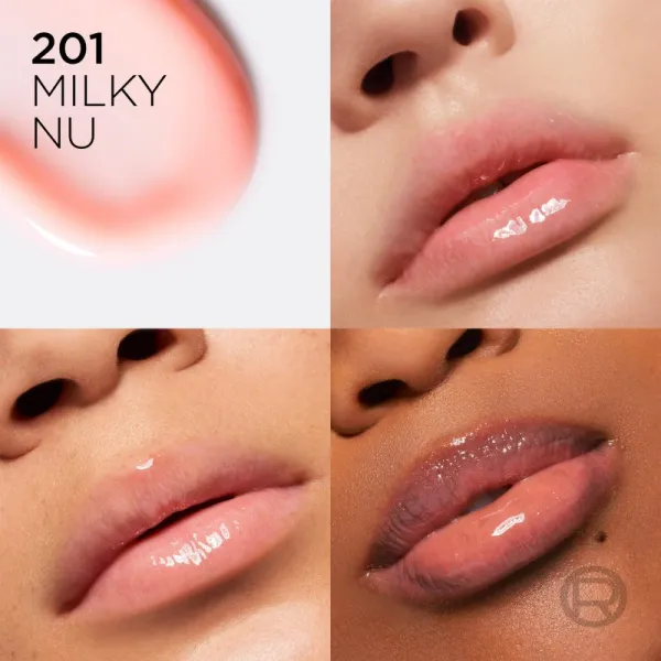 L’Oréal Paris Plump Ambition lesk na pery pre väčší objem s kyselinou hyalurónovou odtieň 201 Milky Nu ml