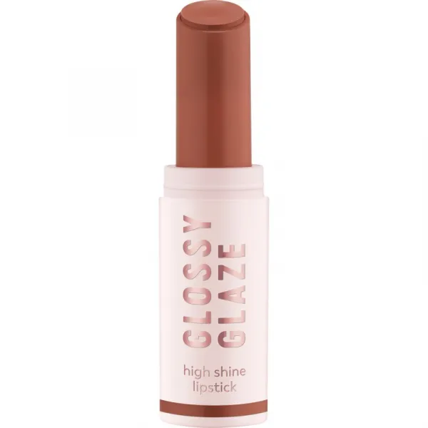 essence Glossy Glaze rúž s vysokým leskom odtieň 01 Livin La Vida Mocha 1.9 g