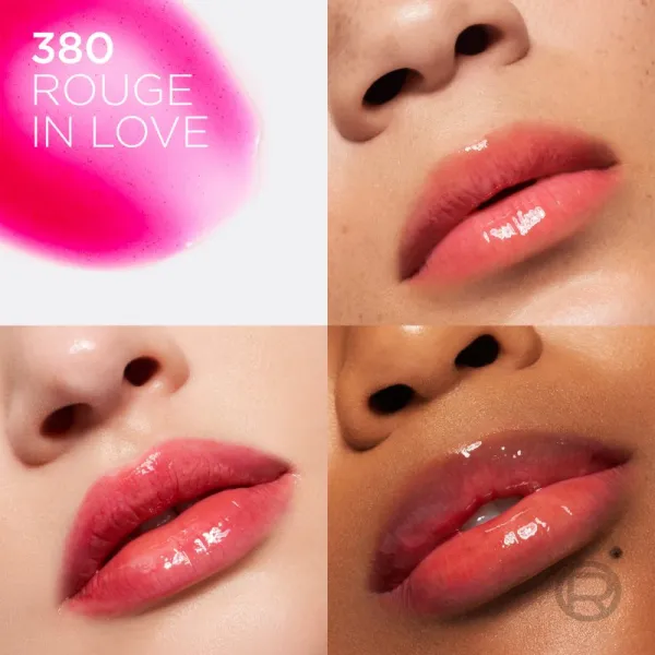 L’Oréal Paris Plump Ambition lesk na pery pre väčší objem s kyselinou hyalurónovou odtieň 380 Rouge in Love 5 ml