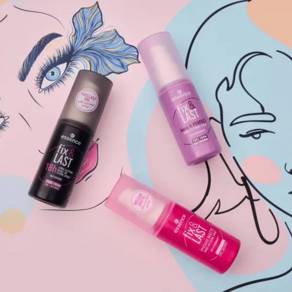 essence Fix & LAST keep it PERFECT fixačný sprej na make-up 50 ml
