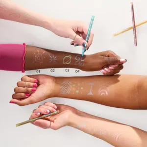 essence META GLOW ceruzka na oči odtieň 04 Chromalicious 0.22 g