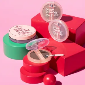 essence Brow Powder Duo sada na obočie odtieň 01 Light 1.8 g