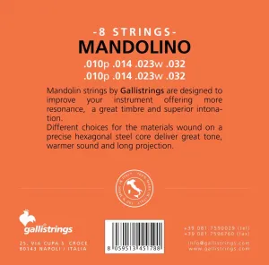 Galli G1430 Mandolino Phosphor Bronze