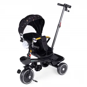 Dětská tříkolka - kočárek Ecotoys HEAVEN 3v1 černá