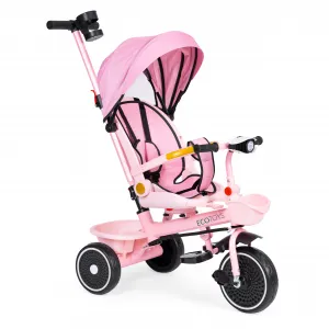Dětská tříkolka - kočárek Ecotoys HEAVEN 2v1 růžová