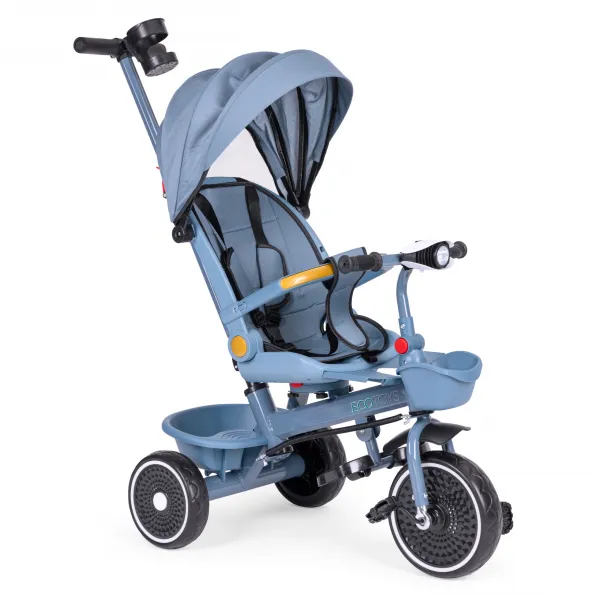 Dětská tříkolka - kočárek Ecotoys HEAVEN 2v1 modrá