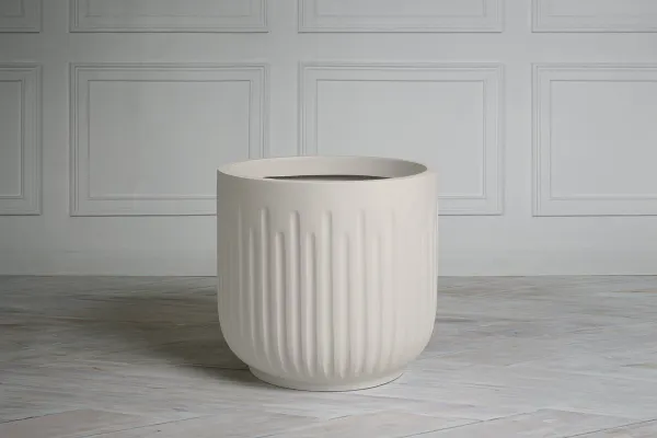 Pottery Pots Kvetináč Arcus, hodvábne biela, viac veľkostí - Potterypots Velikost: M - ⌀ 48, v. 44 cm