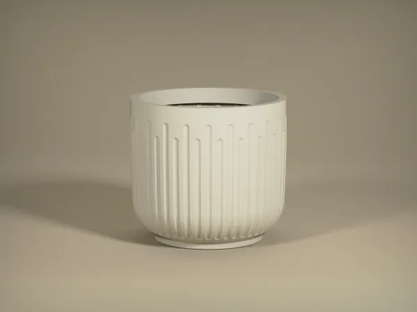 Pottery Pots Kvetináč Arcus, hodvábne biela, viac veľkostí - Potterypots Velikost: M - ⌀ 48, v. 44 cm