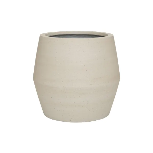 Kvetináč Harley, jemná béžová, viac veľkostí - Pottery Pots Velikost: S - ⌀ 36, v. 32 cm