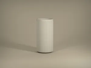 Kvetináč Turris, hodvábne biela, viac veľkostí - Pottery Pots Velikost: L - ⌀ 44, v. 88 cm