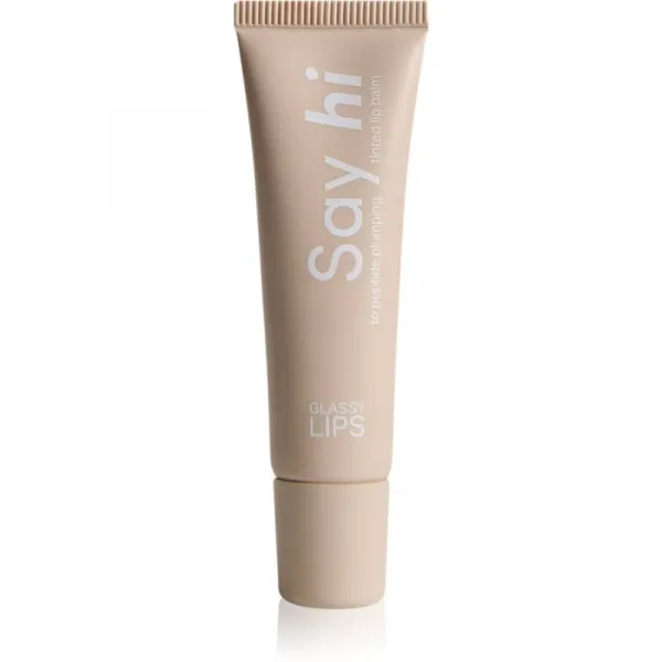 Say Hi Glassy Lips tónovací balzam na pery s peptidmi odtieň Coral 10 ml