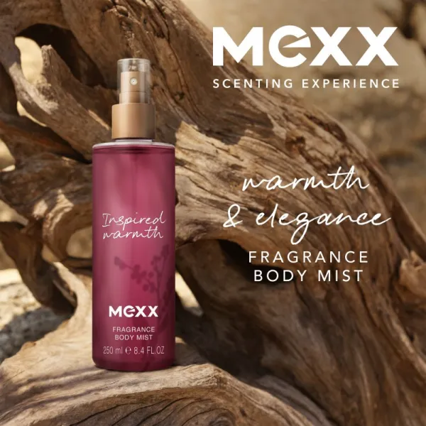 Mexx Inspired Warmth telový sprej pre ženy 250 ml