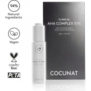 Cocunat Clinical AHA Complex 10% jemné nočné peelingové sérum proti starnutiu 30 ml