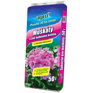 AGRO Substrát pre muškáty a iné balkónové rastliny 50 l