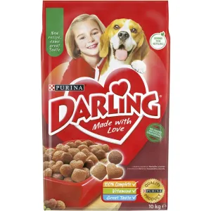 Purina Granule pre psov Darling hovädzie mäso a zelenia, 10 kg
