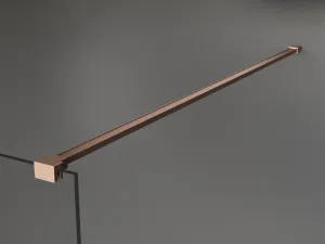MEXEN/S - Kioto Sprchová zástena WALK-IN 95 x 200, transparent 8 mm, meď kartáčovaná 800-095-101-65-00