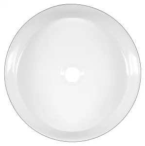 SAPHO - FIASTRA keramické umývadlo na dosku, priemer 40cm, čierna mat FT801B