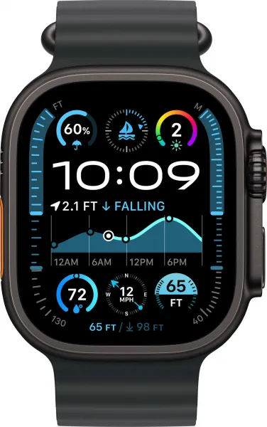 Apple Watch Acc/49/Black Ocean Band - Black Titan