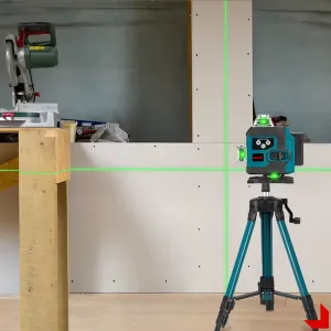 ONEVAN 16Lines 4D laserová samonivelačná vodováha s digitálnym displejom 360° 2 x batéria, kufor, statív v cene