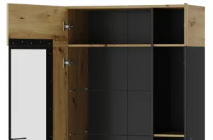 Szynaka Vitrína Lucas II 12 90 cm dub Artisan/čierna