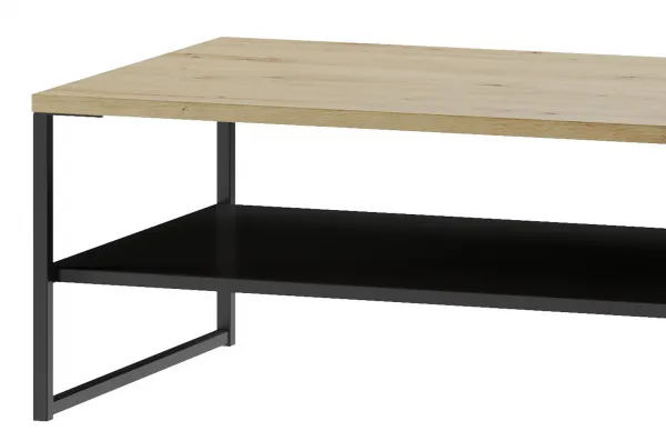 Szynaka Konferenčný stolík Lucas II 41 120 cm dub Artisan/čierny