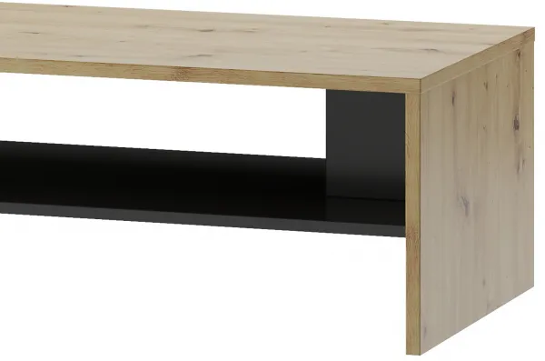 Szynaka Konferenčný stolík Lucas II 41 120 cm dub Artisan/čierny