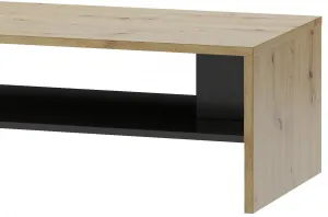 Szynaka Konferenčný stolík Lucas II 41 120 cm dub Artisan/čierny