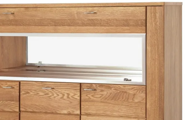 Szynaka Vitrína s barom Latina 48 z masívu 126 cm dub medový