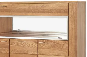 Szynaka Vitrína s barom Latina 48 z masívu 126 cm dub medový