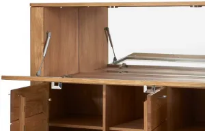 Szynaka Vitrína s barom Latina 48 z masívu 126 cm dub medový