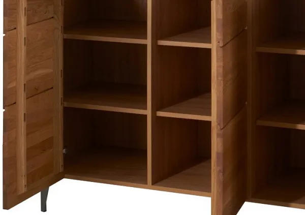 Szynaka Vitrína s barom Latina 48 z masívu 126 cm dub medový