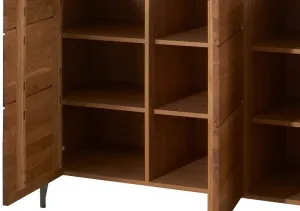 Szynaka Vitrína s barom Latina 48 z masívu 126 cm dub medový