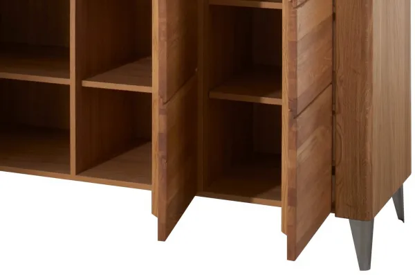 Szynaka Vitrína s barom Latina 48 z masívu 126 cm dub medový