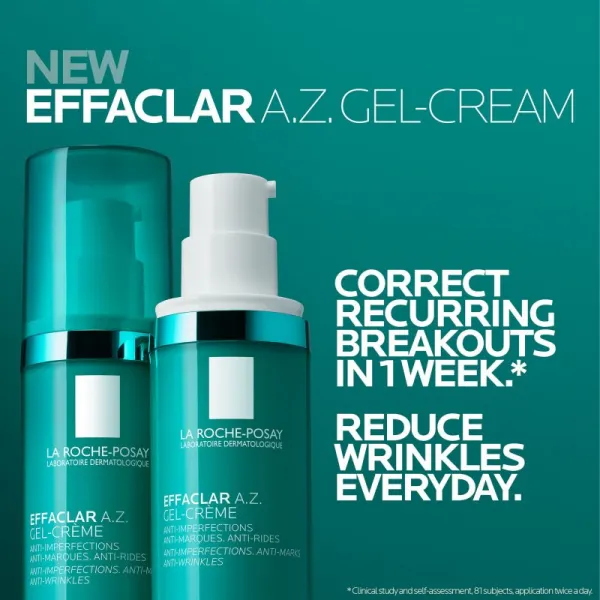 La Roche-Posay Effaclar A.Z. Gel Cream gélový krém proti nedokonalostiam aknóznej pleti 40 ml