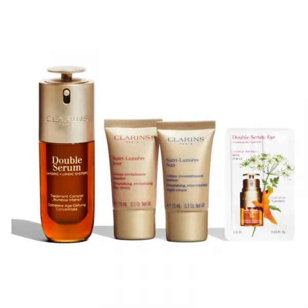 Clarins Double Serum & Nutri-Lumière Collection darčeková sada pre zrelú pleť