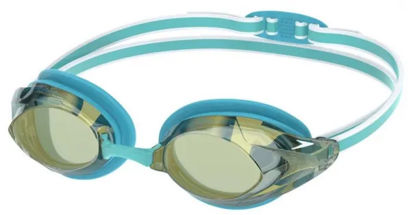 Speedo vanquisher 3.0 mirror female modro/zlatá