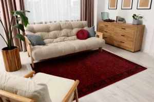 Koberec ORIENT 5125 so strapcami / rám, orientálny / klasický, bordový / čierny