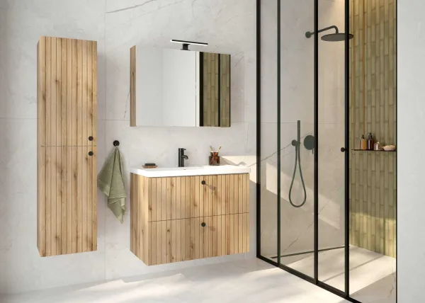 ArtDef Zrkadlová skrinka SALSA E60 | oak evoke