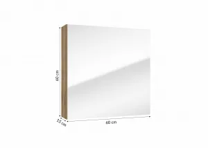 ArtDef Zrkadlová skrinka SALSA E60 | oak evoke