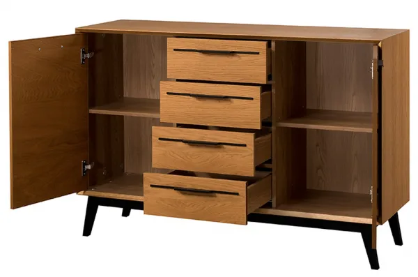 Szynaka Komoda Lazure 45 136 cm dub Rustikal karamelový