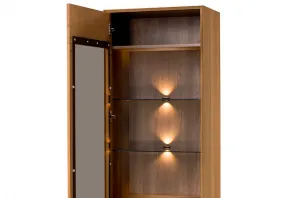 Szynaka Vitrína Lazure 10 s osvetlením 60 cm dub Rustikal karamelový