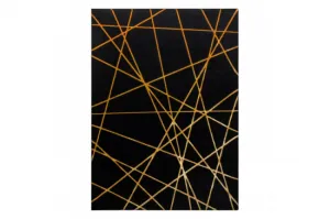 Koberec GLOSS 406C 86 glamour art - čierny / zlatý