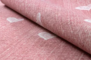 Koberec HEARTS Jeans - ružový