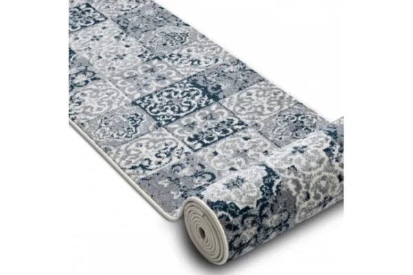 Behúň HEOS 78586 krém / nebeský PATCHWORK, lisabonský obklad