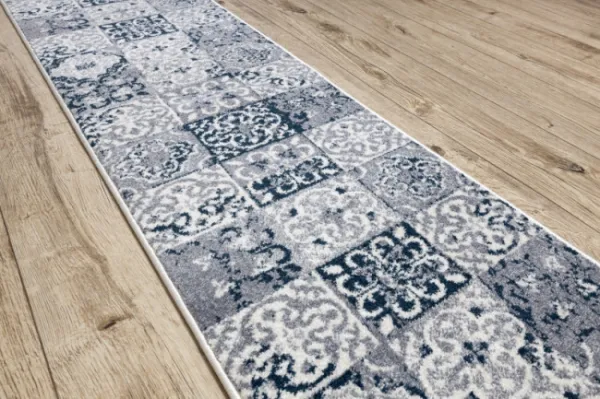 Behúň HEOS 78586 krém / nebeský PATCHWORK, lisabonský obklad